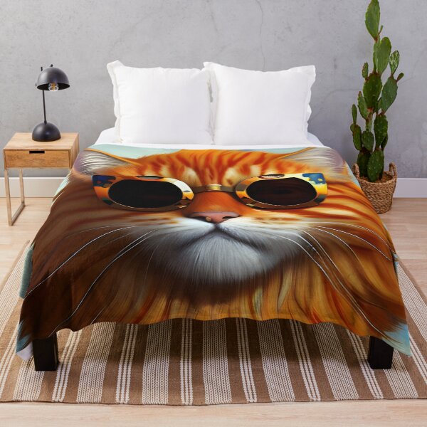 Item preview, Gato atigrado naranja - Arte digital moderno designed and sold by Ai-michiart.