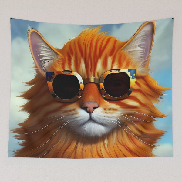 Item preview, Orange Tabby Cat - Modern Digital Art designed and sold by Ai-michiart.