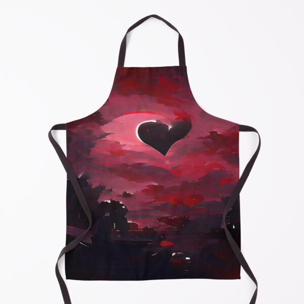 Item preview, Passionate Heart of Love Moon with Scarlet Red Sky designed and sold by deniselynnimage.