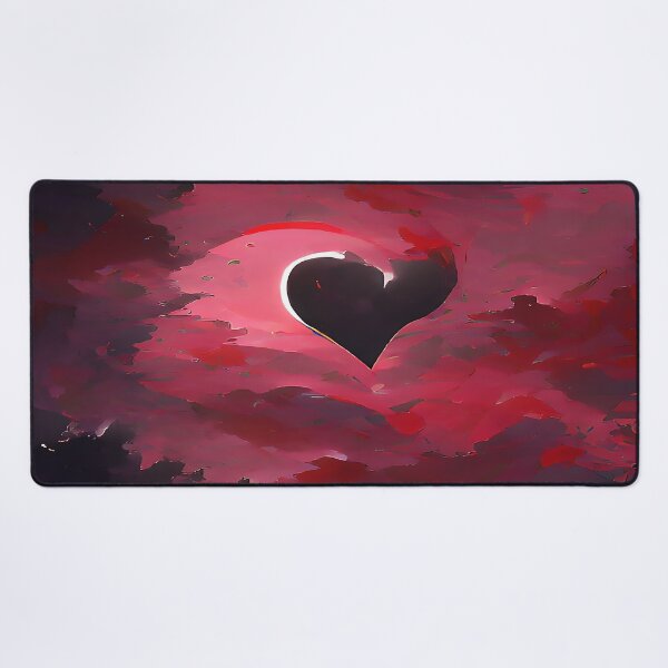 Item preview, Passionate Heart of Love Moon with Scarlet Red Sky designed and sold by deniselynnimage.