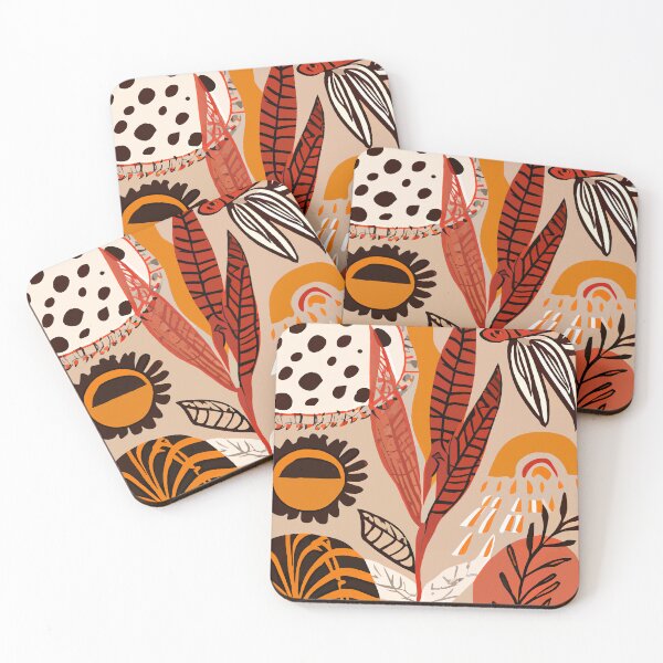Item preview, BoHo Abstract Tropical Terracotta  designed and sold by DigitalEffects.