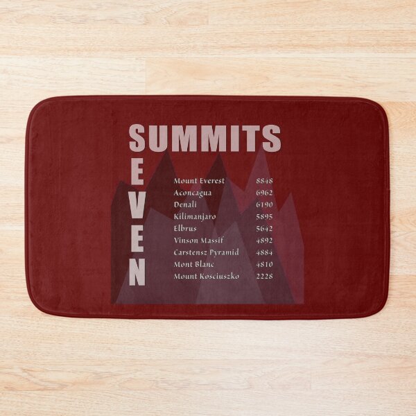 Item preview, Seven Summits in Meters designed and sold by daysray.