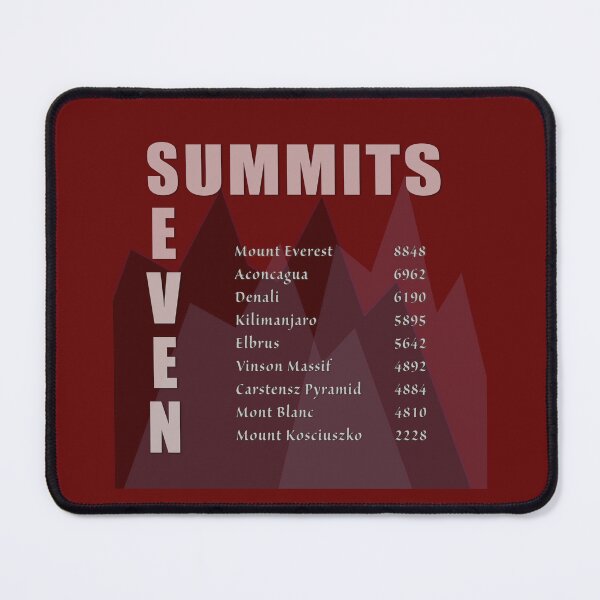 Item preview, Seven Summits in Meters designed and sold by daysray.