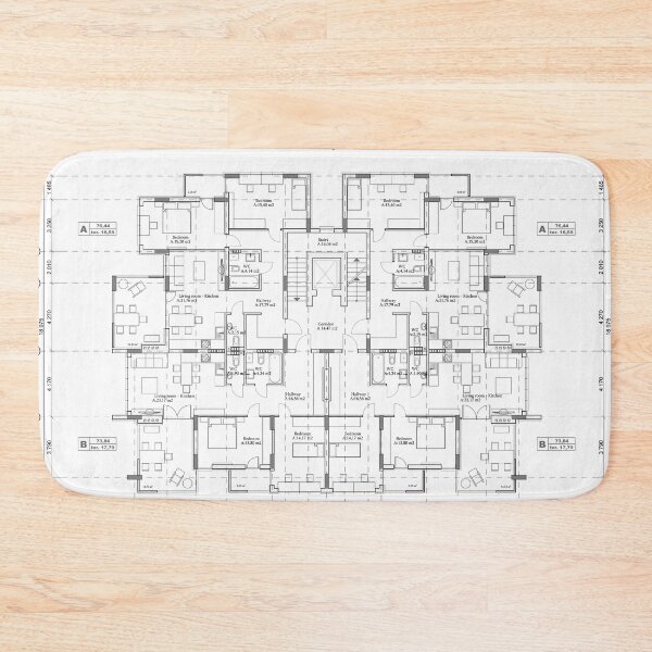 Item preview, Detailed architectural one story private house blueprints and drawings. designed and sold by Familyshmot.