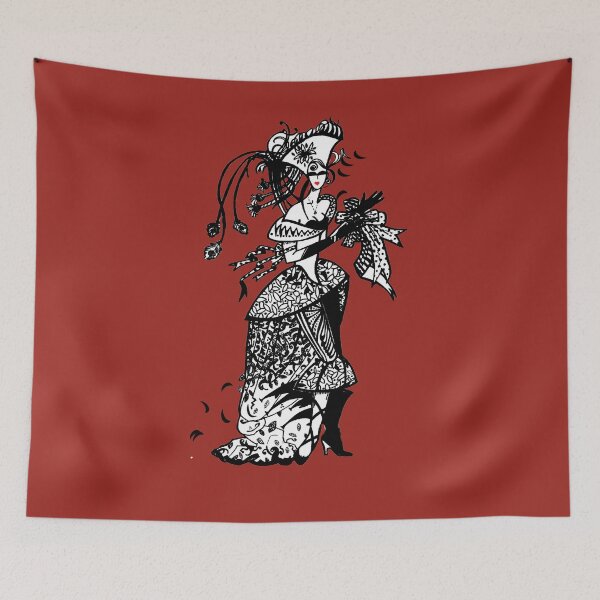 Item preview, Art-deco fantasy woman designed and sold by voicivoila.