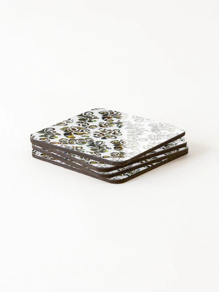 Thumbnail 4 of 5, Coasters (Set of 4), Abstract Renaissance Pattern designed and sold by calibrit.