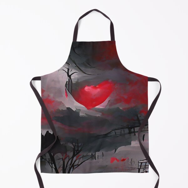Item preview, Everyday Adoration of Red Moon Love Heart designed and sold by deniselynnimage.