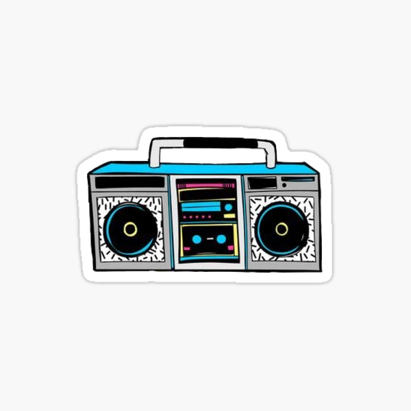 Adhésif Vintage – Sticker Radio – Original Des Années 80 – Fabriqué En Italie