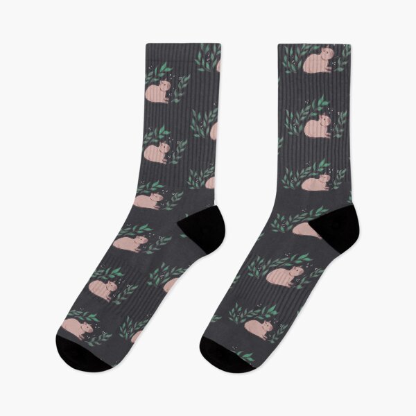 Item preview, Capybara and Leaf [Colour, Dark] designed and sold by Thirea.