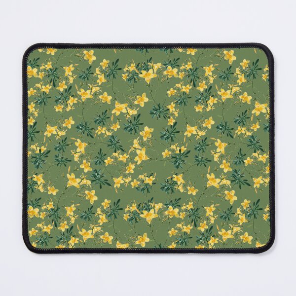 Item preview, Yellow Flax Seamless Floral Surface Design Pattern designed and sold by PBJArt.