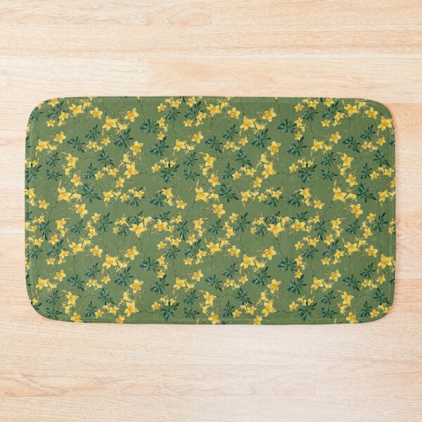 Item preview, Yellow Flax Seamless Floral Surface Design Pattern designed and sold by PBJArt.