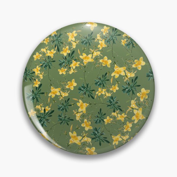 Item preview, Yellow Flax Seamless Floral Surface Design Pattern designed and sold by PBJArt.