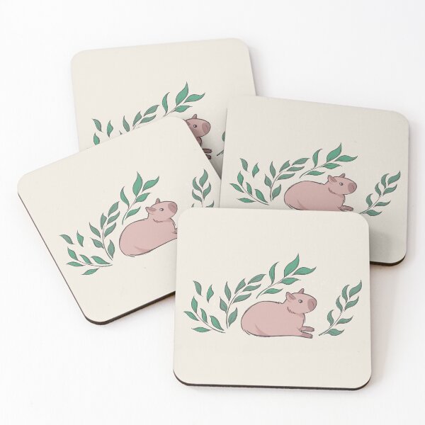 Item preview, Capybara and Leaf [Colour, Light] designed and sold by Thirea.