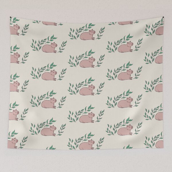 Item preview, Capybara and Leaf [Colour, Light] designed and sold by Thirea.