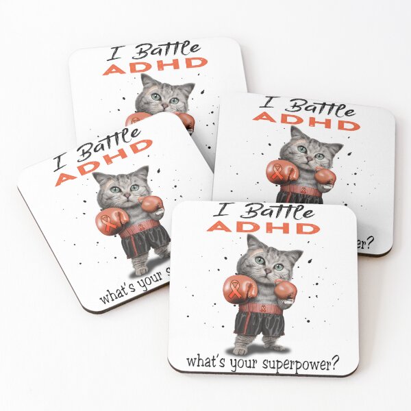 Item preview, ADHD Warrior - I Battle ADHD What Is Your Superpower? designed and sold by Jennpak.