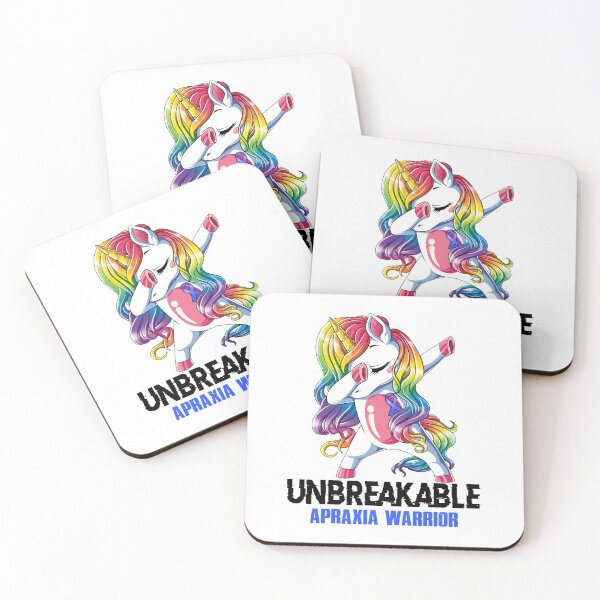 Item preview, Apraxia Awareness - Unicorn Apraxia Warrior Ribbon UNBREAKABLE designed and sold by Fernandezf.