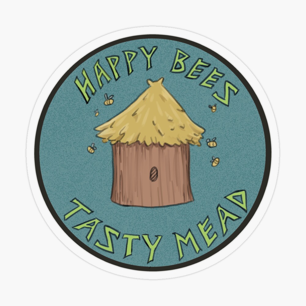 The bees are happy&quot; Pin for Sale by errantink | Redbubble