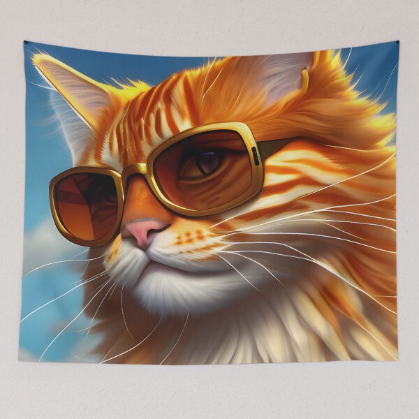 Item preview, Orange Tabby Cat - Modern Digital Art designed and sold by Ai-michiart.