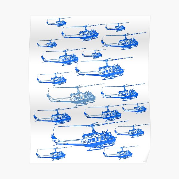 UH-1H Iroquois Huey Poster