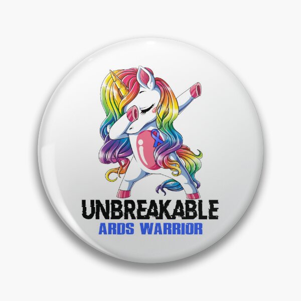 Item preview, ARDS Awareness - Unicorn ARDS Warrior Ribbon UNBREAKABLE designed and sold by Fernandezf.