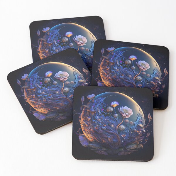 Item preview, Lunar purple flowers design designed and sold by RK - Shop.