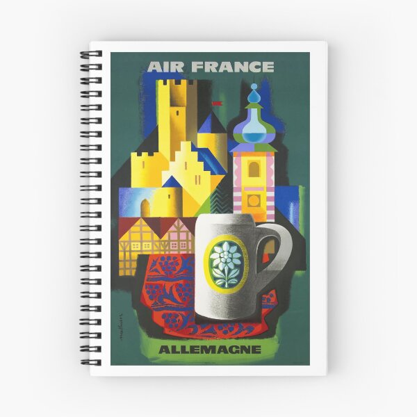 Item preview, 1963 Air France Germany  Allemagne Travel Poster designed and sold by retrographics.