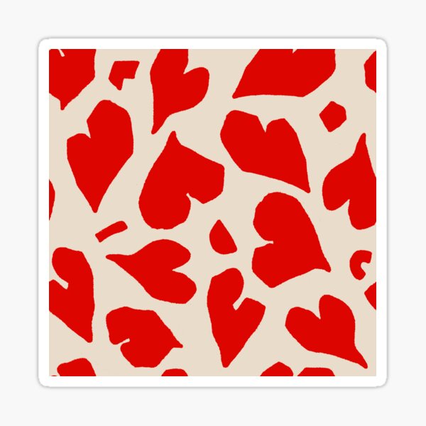 Item preview, Red Matisse Hearts designed and sold by Carolina Diaz.