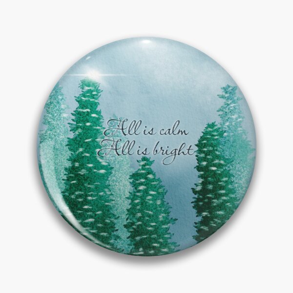 Item preview, Watercolor Holiday Forest All is Calm designed and sold by Sheri42.