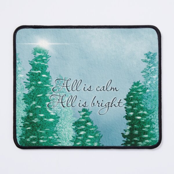 Item preview, Watercolor Holiday Forest All is Calm designed and sold by Sheri42.