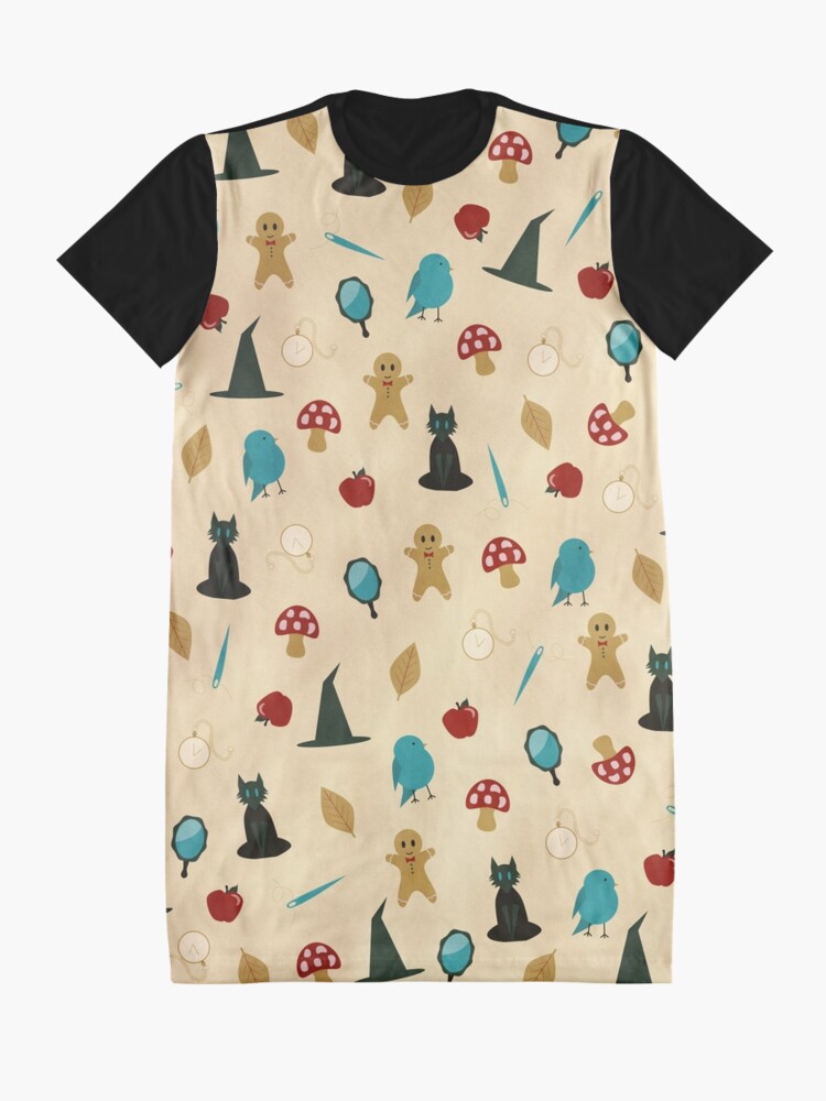 Alternate view of Fairytale Pattern Graphic T-Shirt Dress