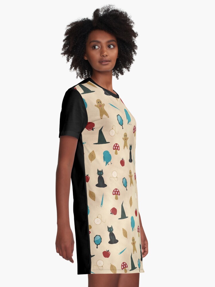Alternate view of Fairytale Pattern Graphic T-Shirt Dress