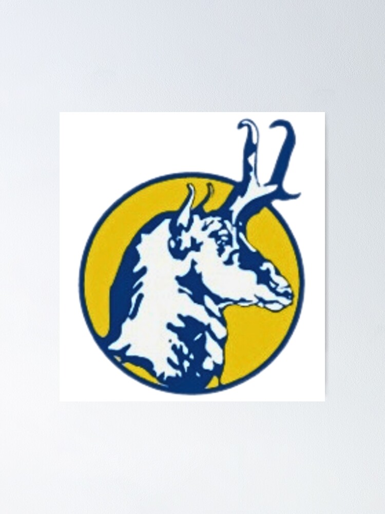 "University Of Lethbridge Pronghorns Retro Logo" Poster for Sale by