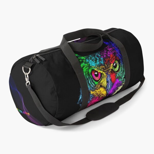 Item preview, abstract magic colored owl neon illustration designed and sold by Bcolors.