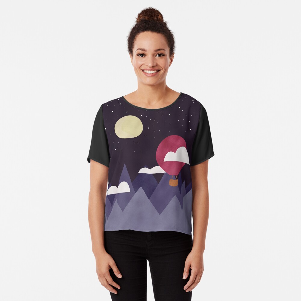 Moon Sailing Chiffon Top