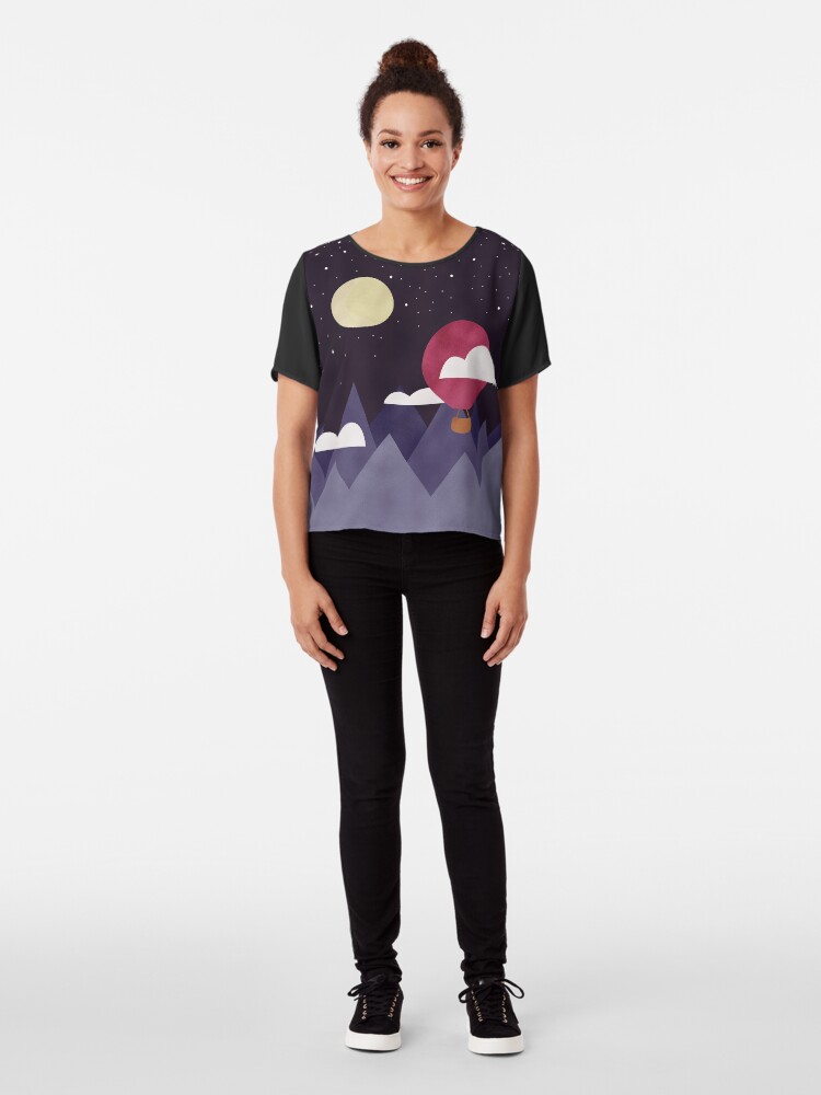 Alternate view of Moon Sailing Chiffon Top