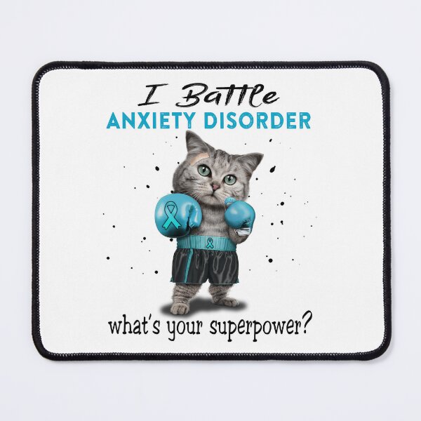 Item preview, Anxiety Disorder Warrior - I Battle Anxiety Disorder What Is Your Superpower? designed and sold by Jennpak.