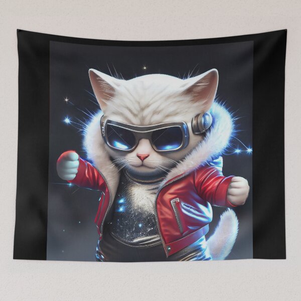 Item preview, Cute Cosmic Cat - Anime Art design designed and sold by AlNoah.