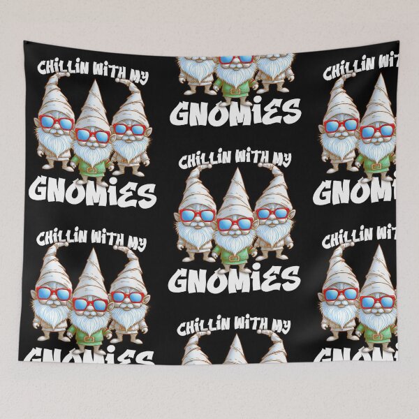 Item preview, Chillin with my Gnomies funny Christmas design designed and sold by BatholomewMat.