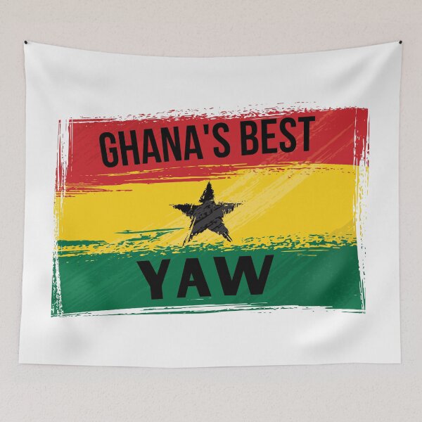 Item preview, Ghana's Best Yaw Name On Flag designed and sold by AfriStyleUK.