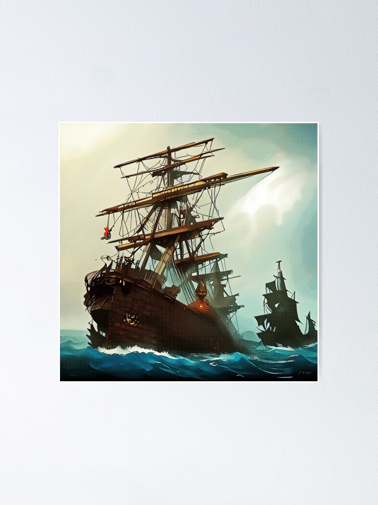 Blackbeard's Queen Anne's Revenge Pirate Ship in a Bottle