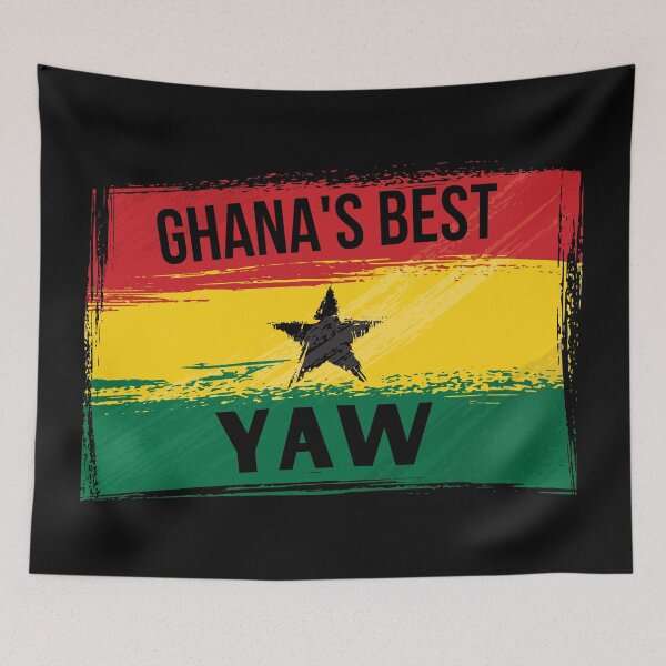 Item preview, Ghana's Best YAW Name On Flag designed and sold by AfriStyleUK.