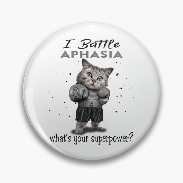 Item preview, Aphasia Warrior - I Battle Aphasia What Is Your Superpower? designed and sold by Jennpak.