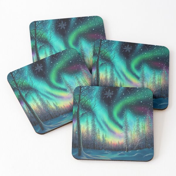 Item preview, Northern Lights Beautiful Winter Snow Scene  designed and sold by PurpleCauldron.