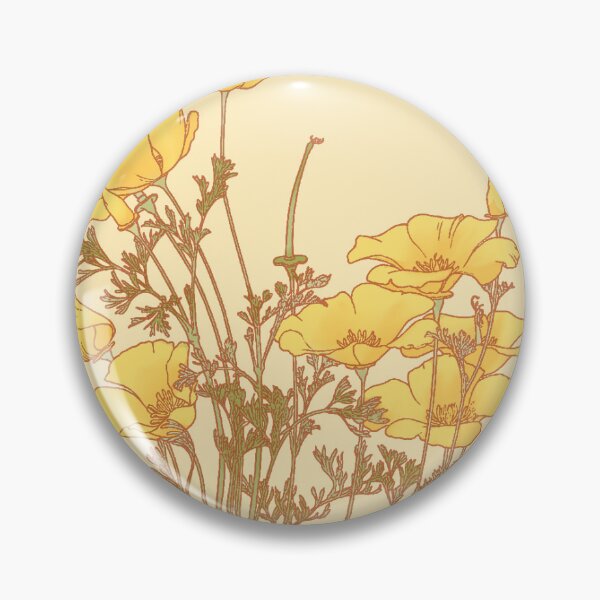 Item preview, Vintage Yellow Floral Pattern designed and sold by PaintingsByNora.