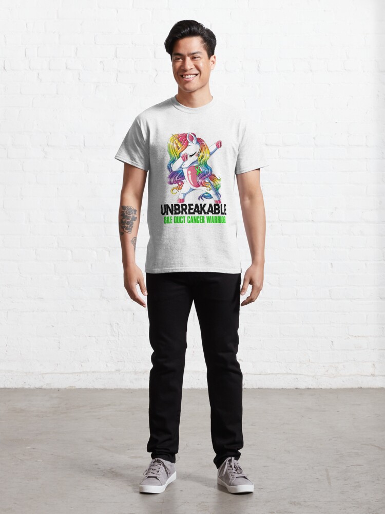 Disover Bile Duct Cancer Awareness - Unicorn Bile Duct Cancer Warrior T-Shirt