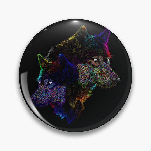 Item preview, abstract neon color wolves designed and sold by Bcolors.