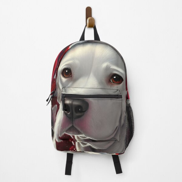 Item preview, Christmas Dogo Argentino Wearing A Santa Hat designed and sold by ZenEverAI.