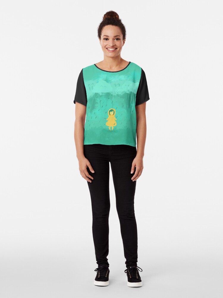Alternate view of Rain Friends Chiffon Top
