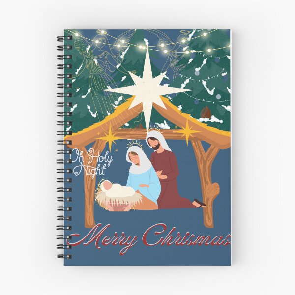 Item preview, Oh holy night starlight of Bethlehem mary, Joseph and Baby Jesus in his crip designed and sold by Silva-Sol.