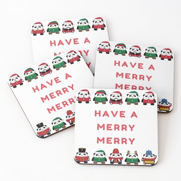 Item preview, Have a merry merry christmas panda bears designed and sold by RemieJames.